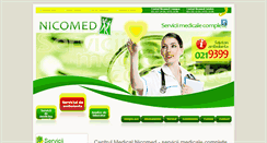 Desktop Screenshot of nicomed.ro