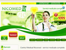 Tablet Screenshot of nicomed.ro